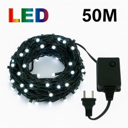 Коледни лампички бели|300 led диода| 50 метра