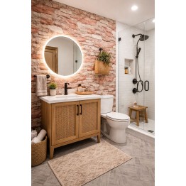 Тапет 3D кафяв камък C24, самозалепващ, 70 х 77см