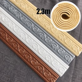Самозалепваща декоративна лайсна перваз за стени и тавани, 2.3м х 8.5см