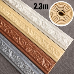 Самозалепваща декоративна лайсна перваз за стени и тавани, 2.3м х 8.5см