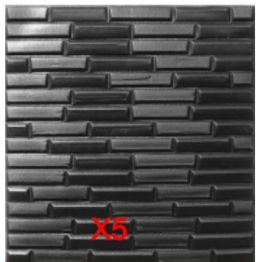Тапет 3D черни тухли X5, самозалепващи, 70 х 70см х 8мм