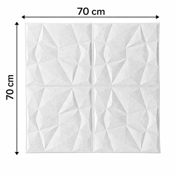 Тапет 3D самозалепващ ND1 за тавани и стени, бял, 70 х 70см Тапет 3D самозалепващ ND1 за тавани и стени, бял, 70 х 70см