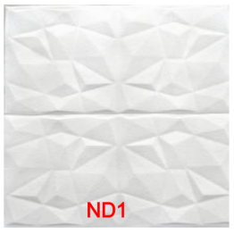 Тапет 3D самозалепващ ND1 за тавани и стени, бял, 70 х 70см х 8мм