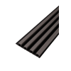 3D декоративни панели за стени и тавани, 260х16см, WPC4, LK1018-Black