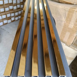 3D декоративни панели, 290х20*2.4см, WPC, GOLD