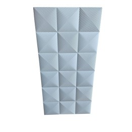 Стенен декоративен 3D панел, 120*60*2.5см, E009, PU бял