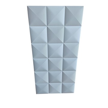 Стенен декоративен 3D панел, 120*60*2.5см, E009, PU бял
