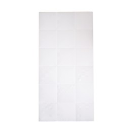 Стенен декоративен 3D панел, 120*60*2.5см, E009, PU бял