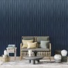 Стенен панел 3D, 120*60*2.5см, E004, Elegant black