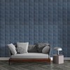Стенен декоративен 3D панел, 120*60*2.5см, E009, PU Elegant black