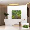Зелено изкуствено пано с цветни растения E002|50х50 см|стени и и тавани