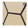 Акустичен панел шестоъгълни плочки – Дъб / MDF / 665 × 815 × 18 мм