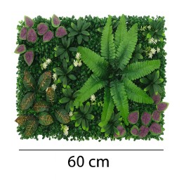 Зелено изкуствено пано с цветни акценти 011| 60*40см
