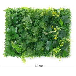 Зелено изкуствено пано с цветни акценти 012| 60*40см