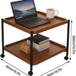 Помощна маса на колела Нова BJ-48, 2 плота 40*40см