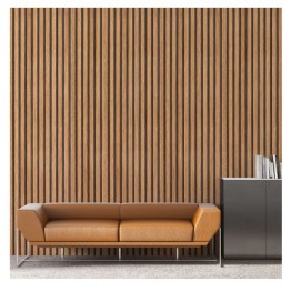 Ролков тапет 3D вертикални летви Норда, 10м*53см, самозалепващ, дъб