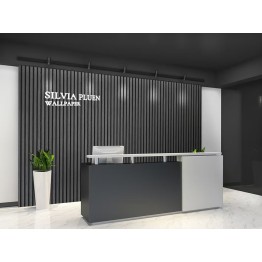 Ролков тапет 3D вертикални летви Сканди , 10м*53см, самозалепващ, сив цвят