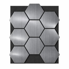 Акустичен панел Пчелна пита - Сив дъб / 665 х 815 х 18мм