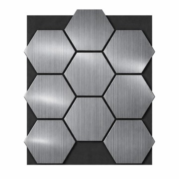 Акустичен панел Пчелна пита - Сив дъб / 665 х 815 х 18мм