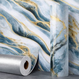 Мраморен 3D самозалепващ ролков тапет 90555D2, 3м*1.2м