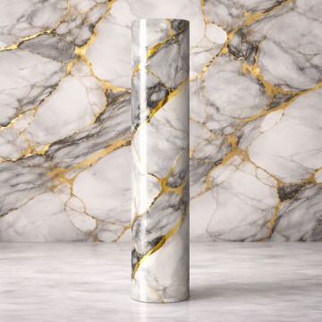 Мраморен 3D самозалепващ ролков панел 90660D1, 3м*1.2м