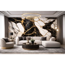 Мраморен 3D самозалепващ ролков панел LJ6606, 3м*1.2м