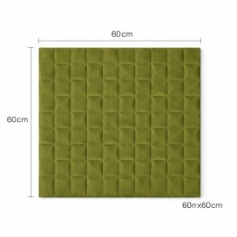 Пано за стена 3D XY-107|60 х 60см *7мм|Велур|самозалепване|зелен