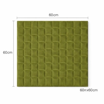 Пано за стена 3D XY-107|60 х 60см *7мм|Велур|самозалепване|зелен