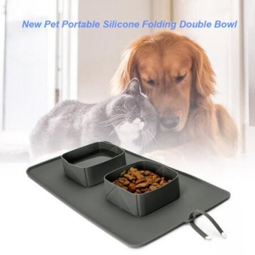 Преносими силиконови купички за храна за домашни любимци Portable Pet Bowl