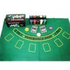 Покер комплект 2 - включва 200 чипа, две тестета карти и покривка за Blackjack